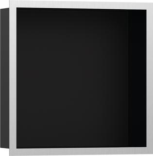 hansgrohe XtraStoris indiv. Wandnische 300x300x100mm, m Rahmen, matt-sw, ES opt