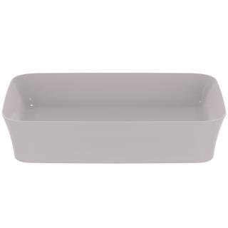 IS Aufsatzschale Ipalyss 55x38x12,5cm, o. ÜL/HL, betongrau