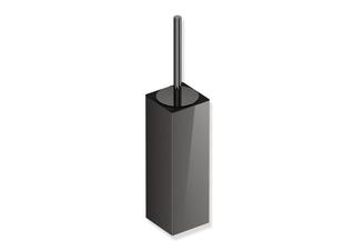 HEWI WC-Bürstengarnitur System 900 Q PVD Schwarzchrom glänzend, mit Deckel