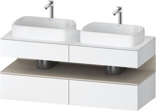 Duravit Waschtisch-Unterschrank Qatego 140x55x60cm, T m/we m, Pl, Beck. beids.