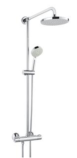 Schulte Du-Syst. Brause-THM shower_pipe mit aufgesetzter Brausestange, verchromt