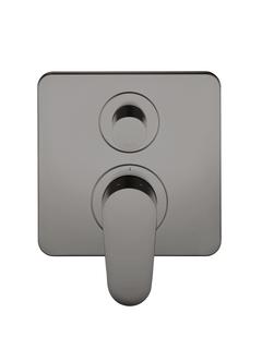 hansgrohe Fertigset Axor Citterio M UP-Wannen-EHM, polished black chrome