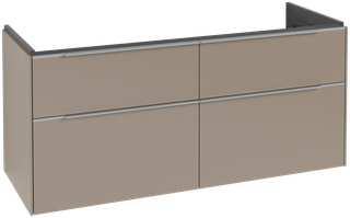 V&B Waschtisch-Unterschrank Subway 3.0 127,2x56,6x47,8cm, m LED/Gr. Alu gl, Tau