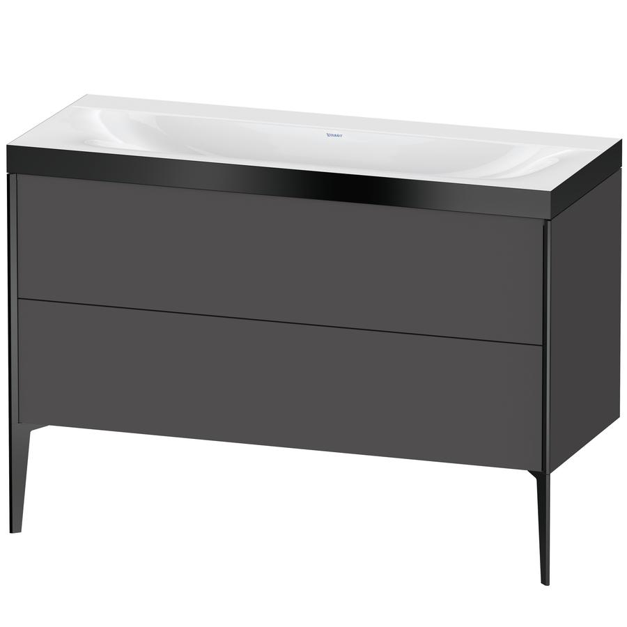 Artikelbild 1 des Artikels „Duravit WT-Unterschrank c-bonded XViu 120x48cm, 2 AZ, o HL, s m, R P, graph m Rahmen P | graphit matt“