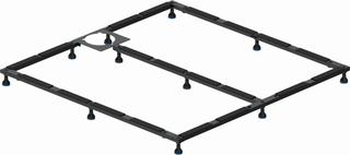 Duravit Fußgestell 120x120cm, höhenverstellbar von 8-10cm