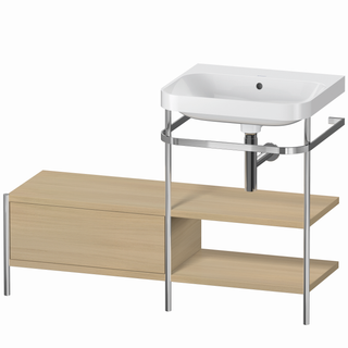 DU MWT m.Metallkons.HD2+,1 SK l., o.HL 850x1200x490mm,bst.medit.Eiche ES Ahorn