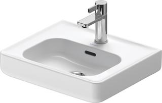 Duravit Handwaschbecken Soleil by Starck 45x38cm, m HL, ÜL, Hahnlochbank, weiß