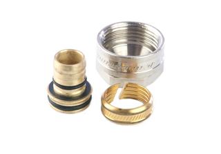 Wieland A.-Vsb cuprotherm CTX 18 x 2 mm, 3/4" IG, Messing, vernickelt