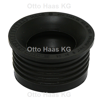 HAAS HT-Gummi-Nippel DN 40, 35x54x35mm, EPDM, schwarz