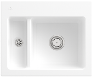 V&B Spüle Subway 60 XM m Abl.garn, Hand., st. white CeramicPlus