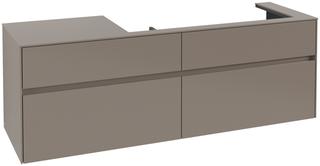 V&B Waschtischunterschrank Collaro 160x54,8x50cm, WT rechts, truffle grey