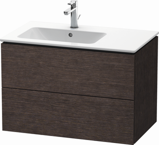 Duravit Waschtisch-Unterschrank L-Cube 82x48,1x55cm, 2 La, B li, E d geb, Ah m