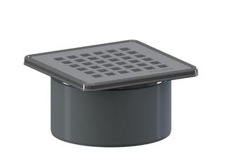 Dallmer Aufs. Serie 10 Quadra CD 10/100 100x100mm, Edelstahl