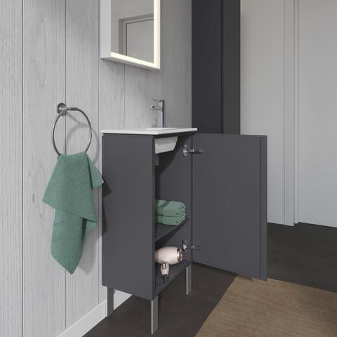 Artikelbild 11 des Artikels „Duravit Waschtisch-Unterschrank L-Cube 42x29,4x70,4cm, steh., Tür re, graph ma Tür rechts | graphit matt“
