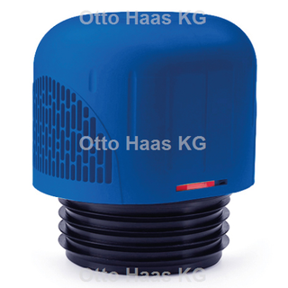 HAAS OHA-Rohrbelüfter DN 70/90/110, blau, mit Frostschutzhaube