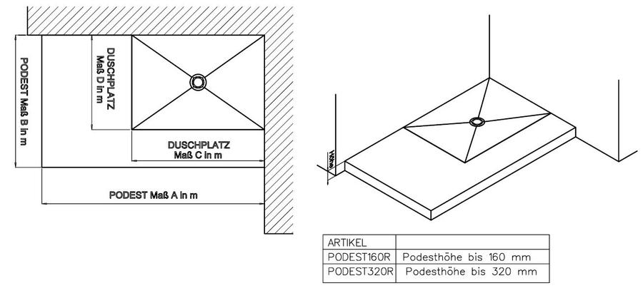 Artikelbild 2 des Artikels „Schedel Podest MULTISTAR rechteckig/quadratisch, Höhe bis 16cm rechteckig/quadratisch | Höhe bis 16 cm“