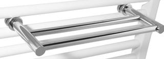 ASW Doppelhandtuchhalter Serie 8000 300mm, MS vc, abläng., für Badheizkörper
