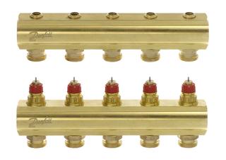 Danfoss FBH-Verteiler FHF-5 5 Kreise, ohne Durchflussanzeige