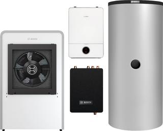 BOSCH Luftwärmepumpen-Paket JUPA CS758 CS7000iAW13IR-T, AWE17, FF20, BHS 1000-6