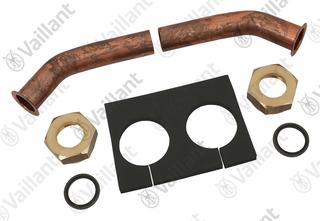 VA Rohrbogen, 45Gr, Wärmequelle(Set a 2) Vaillant-Nr. 0020065327