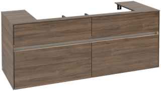 V&B Waschtischunterschrank Collaro 140x54,8x50cm, WT mi, LED 10,4 W, Ar Oa