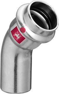Viega Bogen Prestabo 1126.1 54mm, 45G, St unl., SC-Con., Einstecke.
