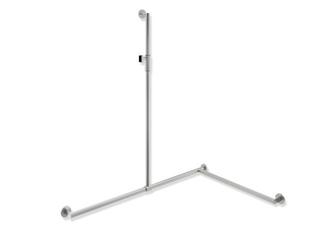 HEWI Duschhandlauf System 900 R, A1 1250, W1 947,W2 647, d 32mm, m gs
