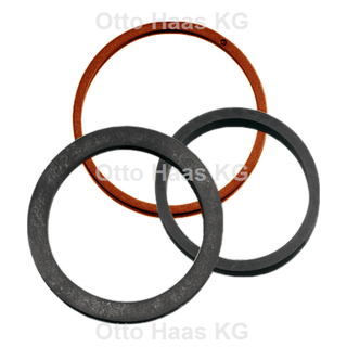 HAAS Dichtungsatz 1 1/2", schwarz, für Tauchrohr