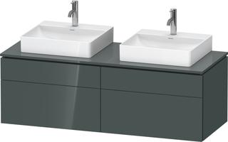 Duravit Waschtisch-Unterschrank L-Cube 142x55x48,2cm, 2 SBK, d G g, N beids.