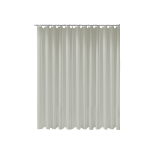 Keuco Duschvorhang Plan uni 2000x1800mm, 11 Ösen, ecru