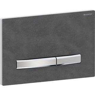 Geberit Betätigungsplatte Sigma50 Square Pl must. Schie, Pl/T vc, f 2-Mg-Spül.