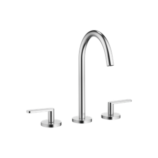 Dornbracht Waschtisch-3L-Armatur META m Abl.garn, Ausl. 168mm, chrom gebürstet