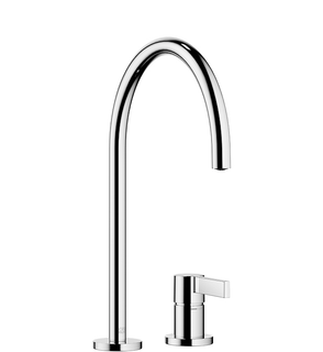 Dornbracht Zweigriff-Armatur Tara Ultra mit Einzelrosetten, Ausladung 241 mm, für Spültisch