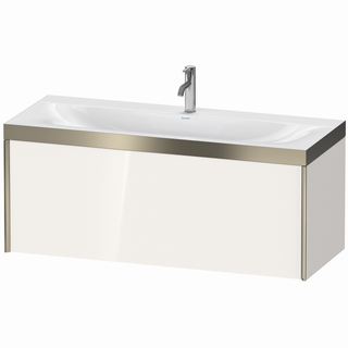 DU WTU XViu/Viu, 1 Ausz, 503x1200x480mm 1 HL, champ.m./weiß hgl, Ra. B1 ES Ah.