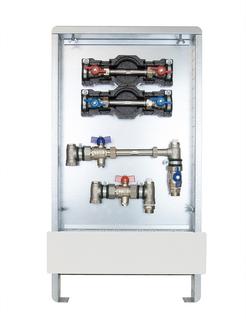 Strawa Wohnungsanschlussstation AS 14-W2-WMZ ST, 3/4", 385x710mm, UP-St