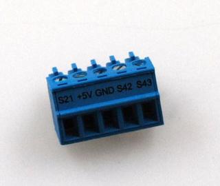 RK Klemmen S21, 5-polig, blau Smart-WP (I/O Modul Nr. 41)