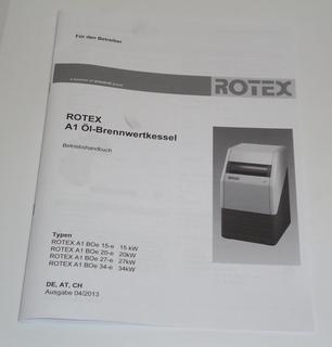 DK Betriebshandbuch A1 Öl DE für alle ROTEX A1 Öl bis BJ 2018