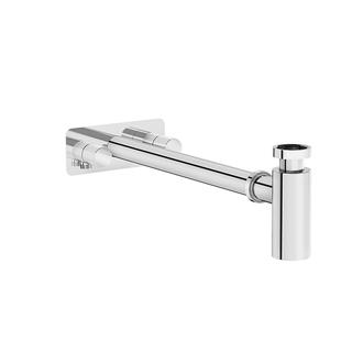 VitrA Design-Siphon-Set Plural mit Eckventilen links und rechts, chrom