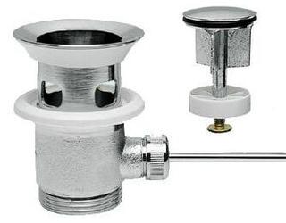 AQVAZONE Zugstangen-Ablaufgarnitur chr, 1 1/4", o Zugstange, für Waschtisch