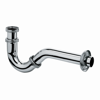 Kludi Bidet-Röhren-Geruchsverschluss G 1 1/4x32mm, m Abg.-Bogen 32x200mm, chr