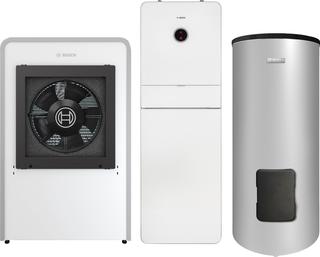 BOSCH Luftwärmepumpen-Paket JUPA CS749 CS7000iAW7IR-S, AWMB 9, WH 290LP1B