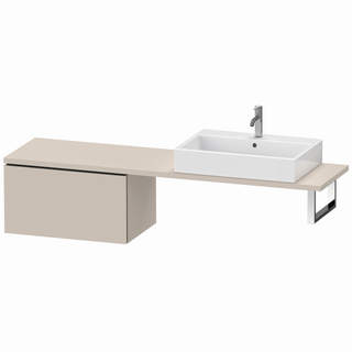 DU US f.Kons.Comp. L-Cube400x720x477mm 1 Ausz.taupe ES Nussb
