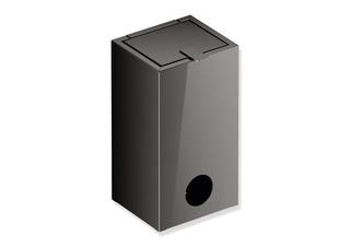 HEWI Hygieneabfallbehälter System 900 Wandmontage, Schwarzchrom glänzend