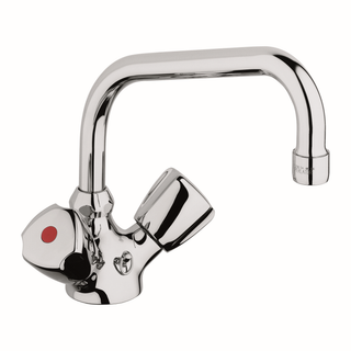 Kludi Standard Spültisch-Armatur Terraluxgr. KS, swb Rohrausl 360Gr, chr