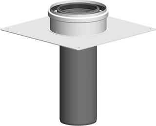 ATEC Kaminabschluss PolyTop DN 100/150, 300x300mm, für Unterdach