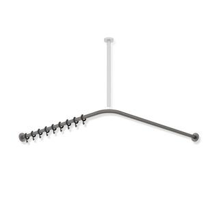 HEWI Vorhangstange System 900 ES pulverbes grau, perlglimmer tiefmatt