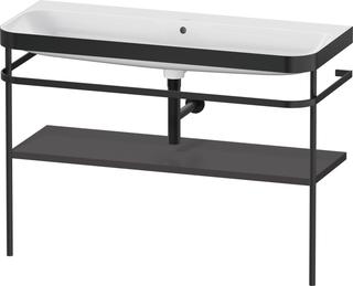 Duravit MWT-Kombi Happy D.2 Plus 117,5x49cm, m Konsole, o. HL, graph matt