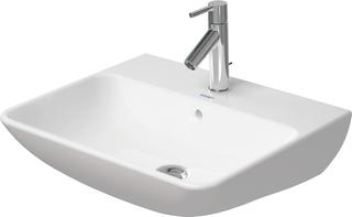 Duravit Waschtisch Me by Starck 55x44cm, w sm, m Hahnl., ÜL, Hahnloch