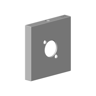DO Rosette ERSATZTEILE 092797043 60 x 60 x 9 x D 18 mm Platin gebürstet