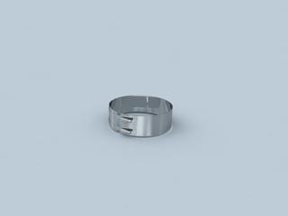 Klemmband Polyline LAS statisch, Edelstahl